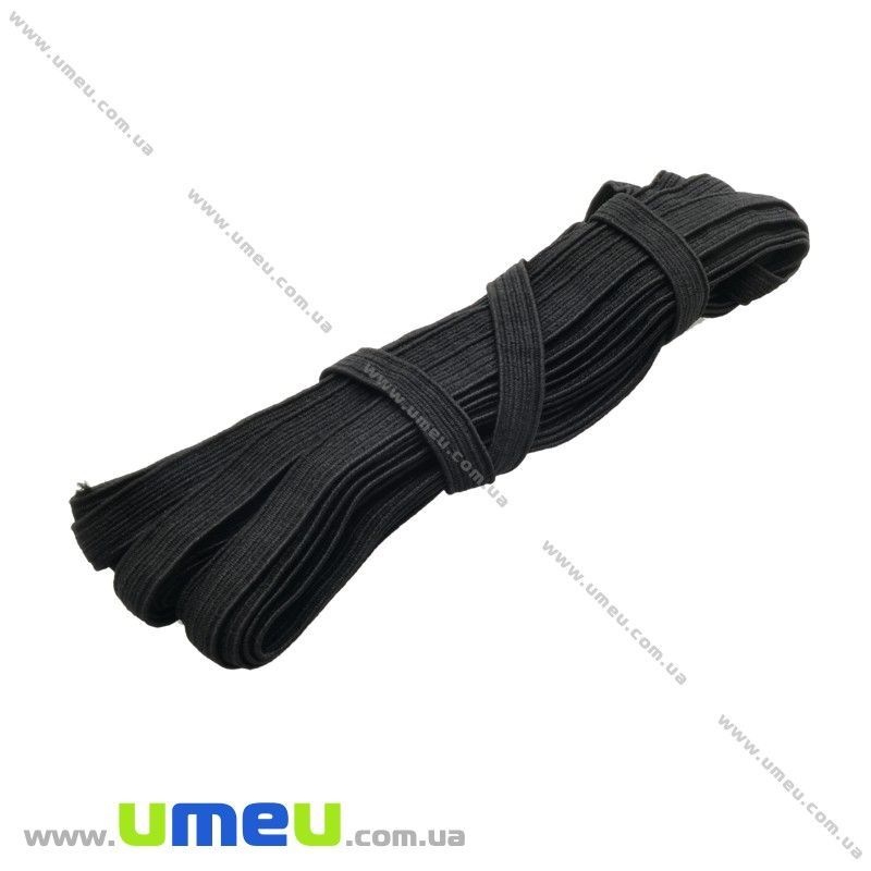 Резинка плоска 8 мм, Чорна (LEN-014111)