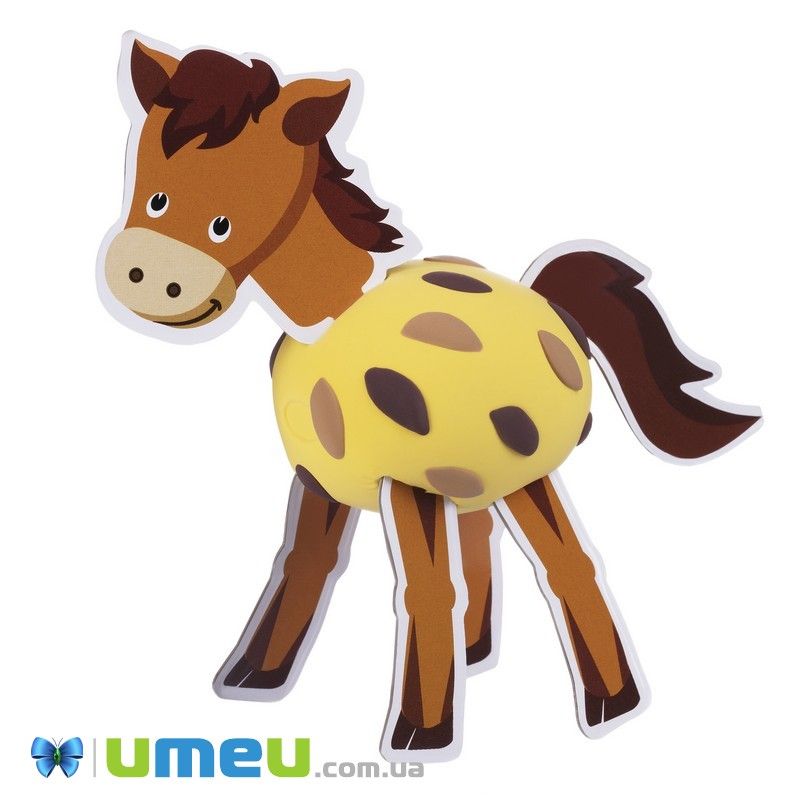 Набір для ліплення Paulinda Super Dough 3D FUN 4 в 1, тварини (кіт, кінь, овечка, собака) (DIF-043504)