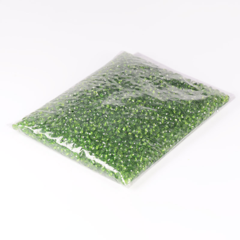 Намистини для сумок, Акрилові, Ронделі, 8 мм, Зелені (BUS-056142)