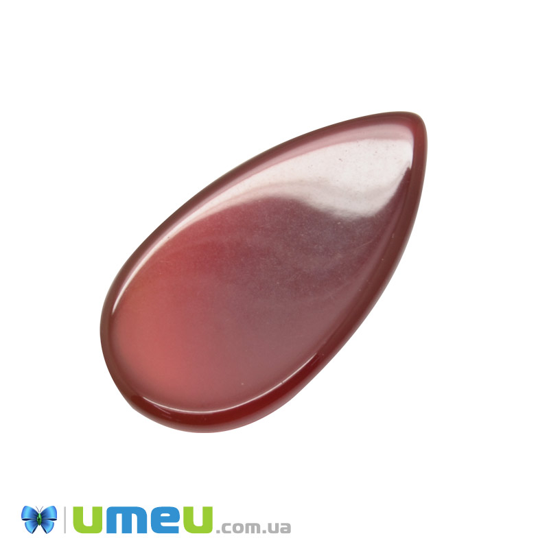 Кабошон нат. камень Сердолик, Капля, 28х15,3 мм (KAB-050656)