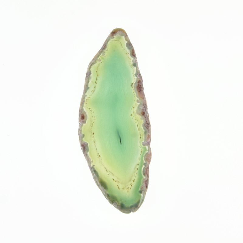 Зріз Агата, Зелений, 85х31 мм (POD-011991)