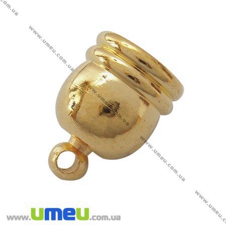 Ковпачок металевий, 14х10 мм, Золото (OBN-007233)