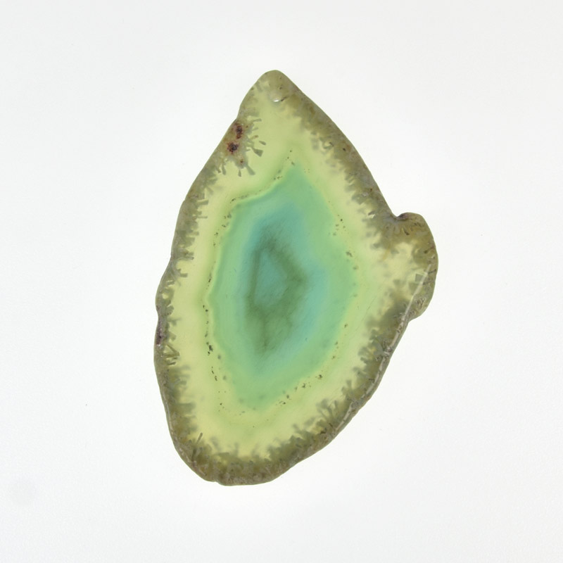 Зріз Агату, Зелений, 77х50 мм (POD-009346)