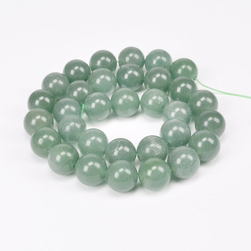 Намистини Авантюрин зелений, Натур. камінь, 12,5 мм, Круглі (BUS-057862)