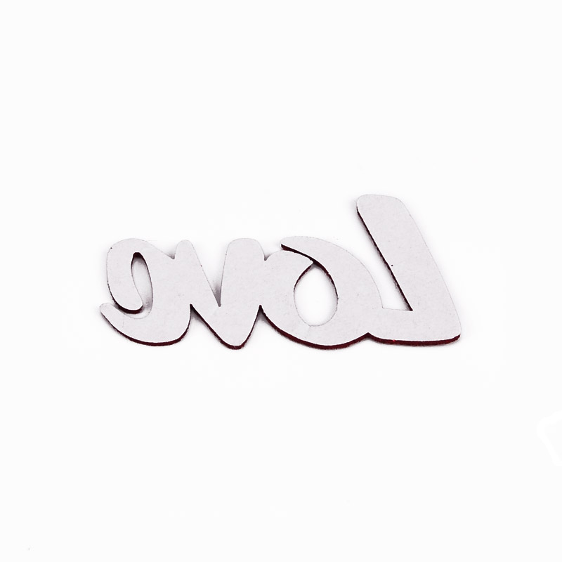 Декоративний виріб з фоамірану клейового Слово "Love", 6х3 см, Червоне (FOM-056572)