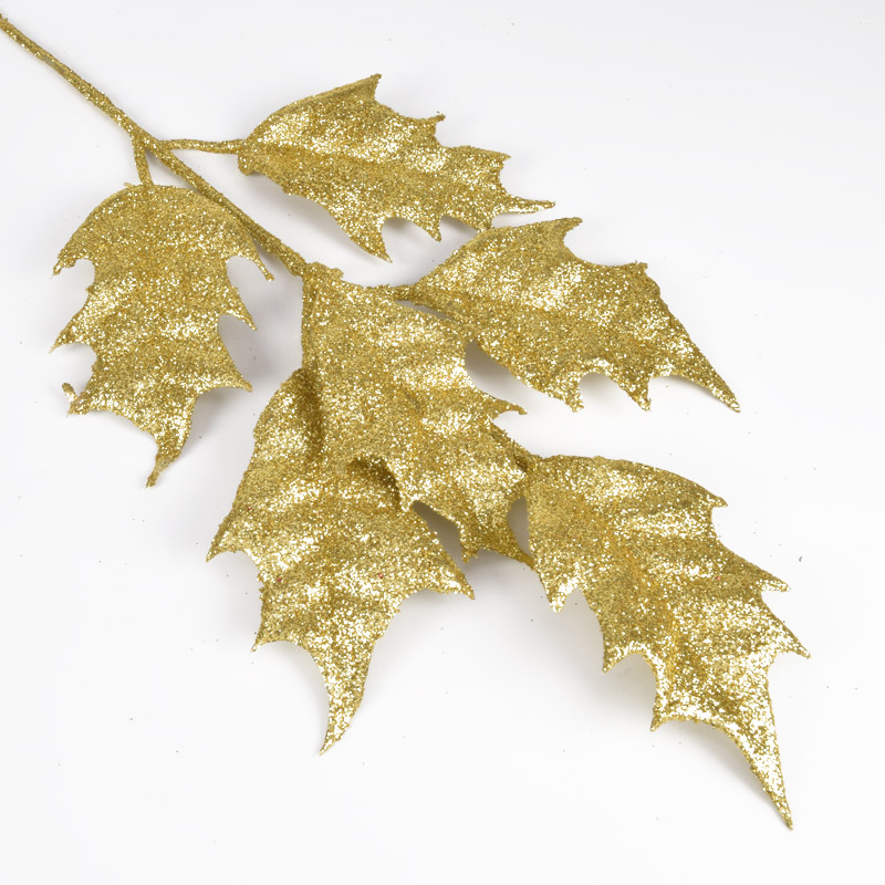 Гілка падуба, Золотиста, 41 см (DEC-060549)