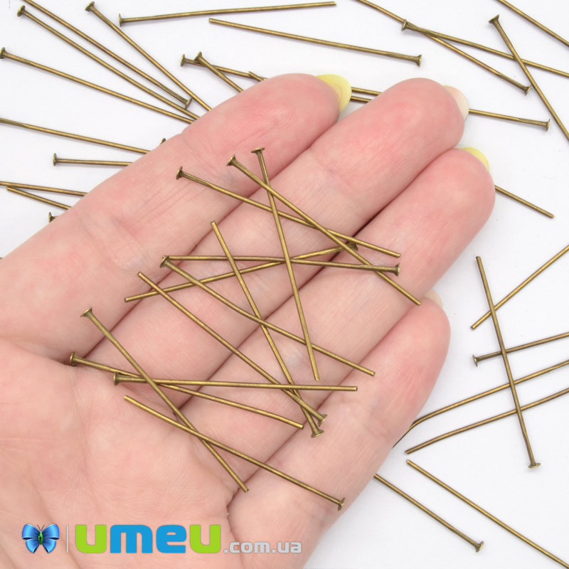 Гвоздики, Античная бронза, 3,5 см, 0,7 мм (PIN-055016)