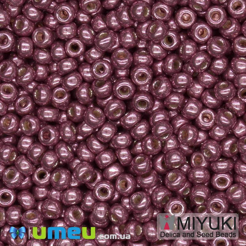 Бісер японський Miyuki круглий RR 11/0 №4219 Duracoat Galvanized, Малиновий (BIS-045710)