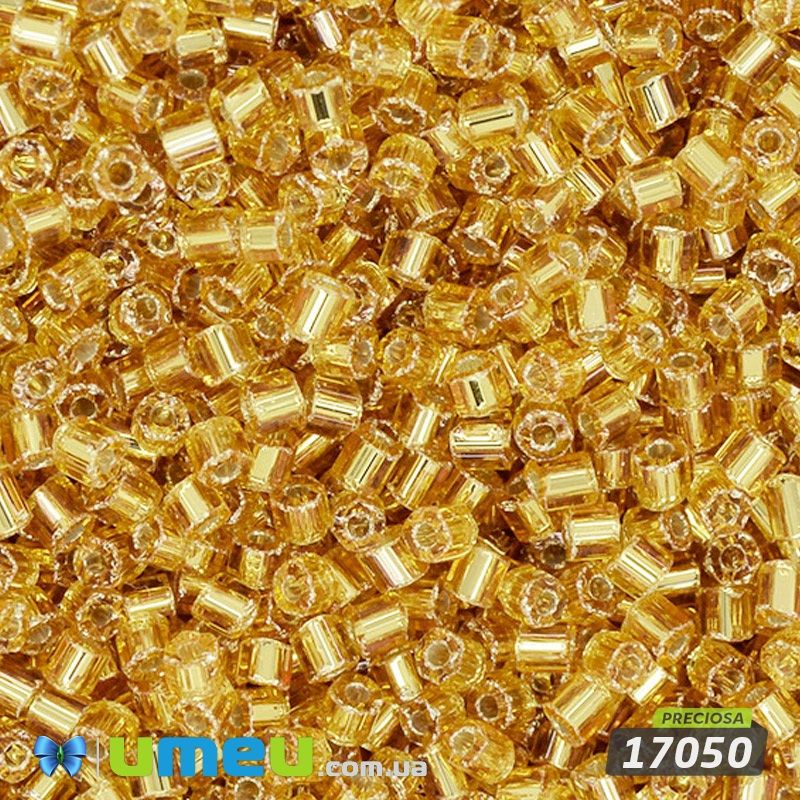 Бісер чеський Рубка 11/0, №17050, Золотистий блискучий (BIS-044034)