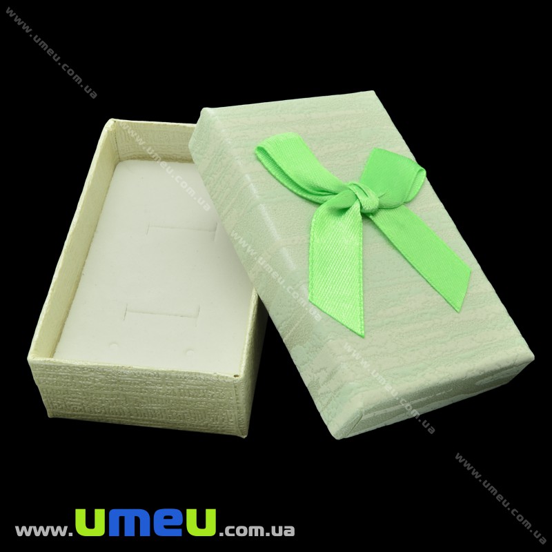 Подарункова коробочка Прямокутна, 8х4,5х2,5 см, Салатова (UPK-023135)