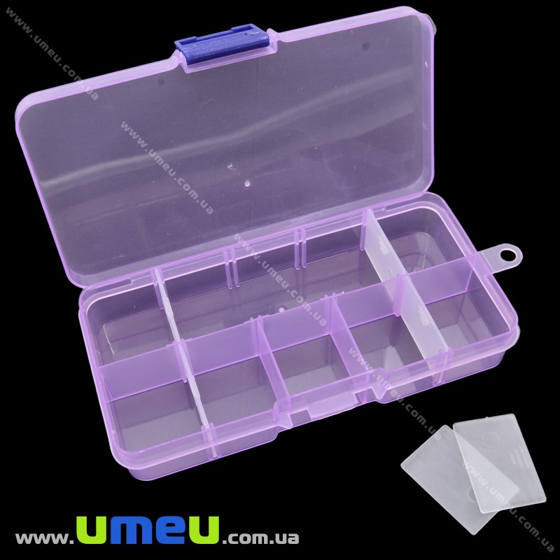 Органайзер для зберігання на 10 осередків, Бузковий, 13х6,5 см (INS-028423)