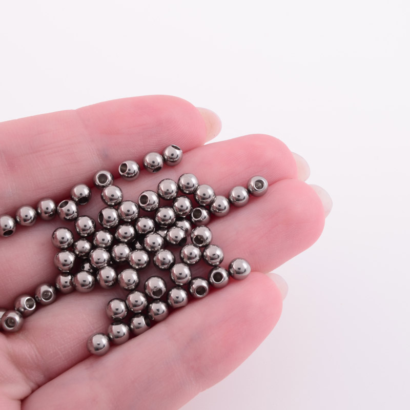 Заглушки торцеві з нержавіючої сталі, 4 мм, Темне срібло (STL-055919)