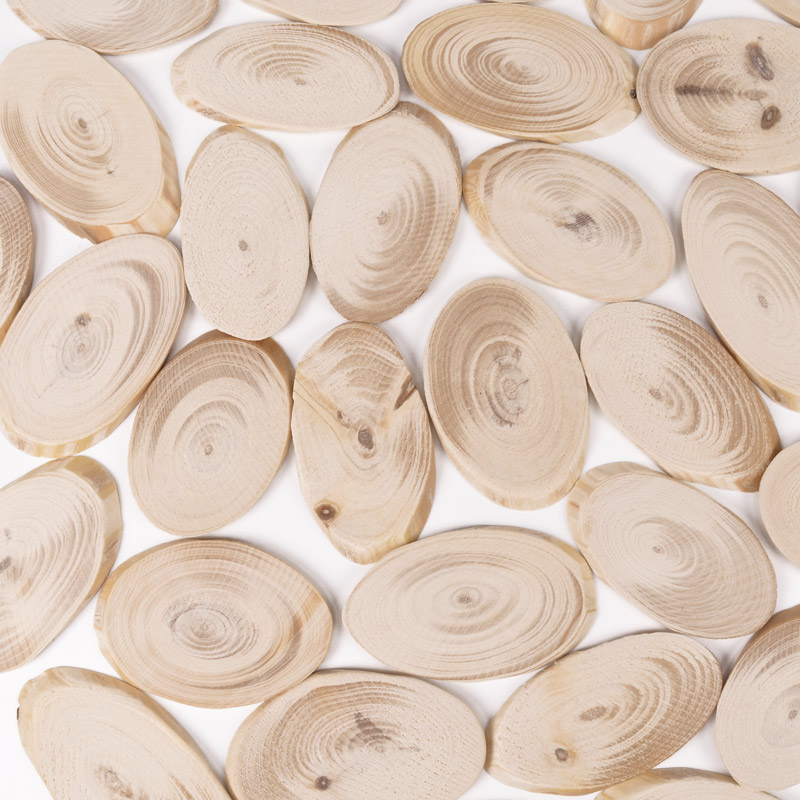 Срез деревянный 50-60 мм, Овал, Елка (BUS-054810)