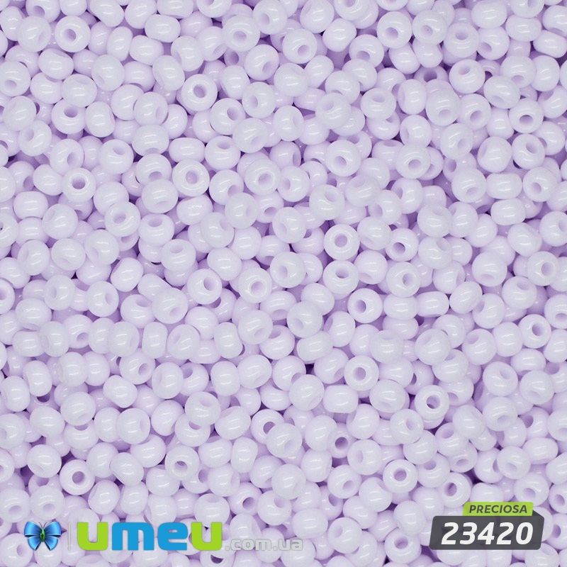 Бісер чеський №272/23420, Бузковий, Натуральний, 10/0 (BIS-043834)