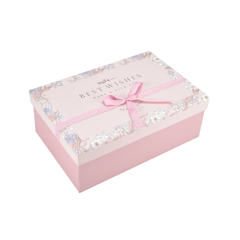 Подарункова коробка Прямокутна, 21х14х8 см, Рожева (UPK-060663)