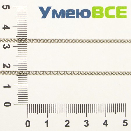 Цепь, Темное серебро, 3х2 мм (ZEP-007789)