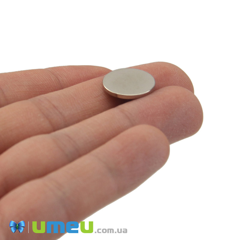 Магнит неодимовый для брошей Круглый, 15х1,3 мм (OSN-039337)