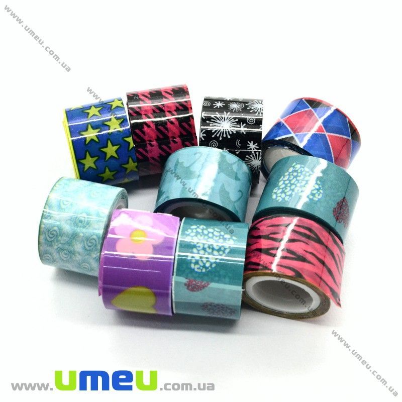 Декоративний скотч, Мікс, 12 мм (DIF-022510)