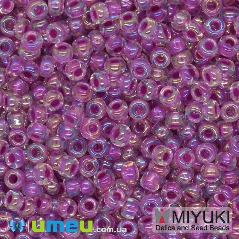 Бісер японський Miyuki круглий RR 11/0 №264, Бузковий АВ (BIS-045585)