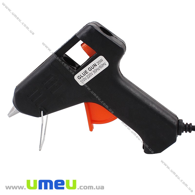 Клейовий пістолет для силіконового клею малий, 20 Вт, 100х105 мм (INS-018498)