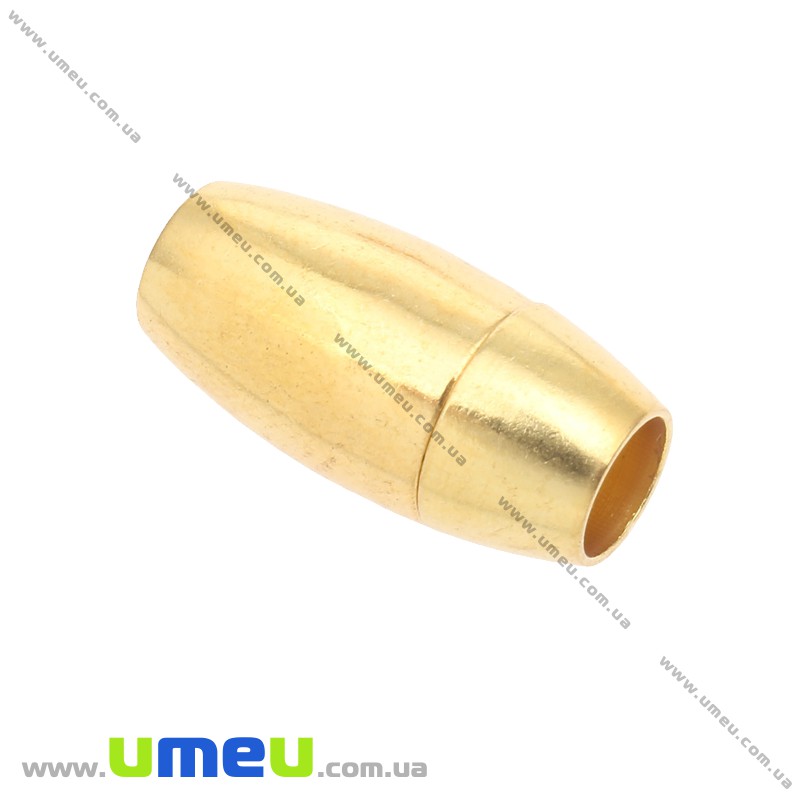 Замок магнітний для вклеювання шнура, Золото, 20х10 мм (ZAM-020090)
