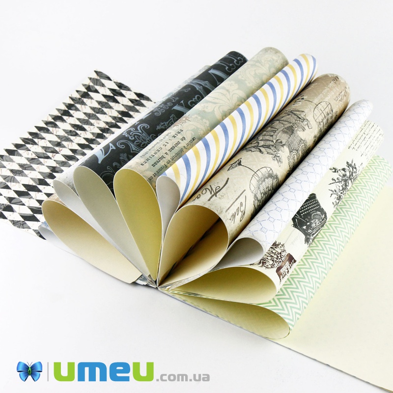 Альбом з папером для скрапбукінгу (300 * 300 мм) 24 листа (DIF-039214)