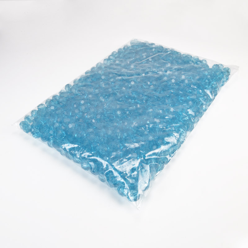 Бусины для сумок ОПТ, Акриловые, Круглые граненые, 10 мм, Голубые (BUS-059898)