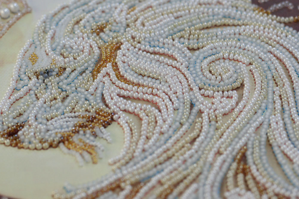 Набір для вишивання бісером на полотні Абрис Арт, Аслан, 43х31 см (SXM-024894)