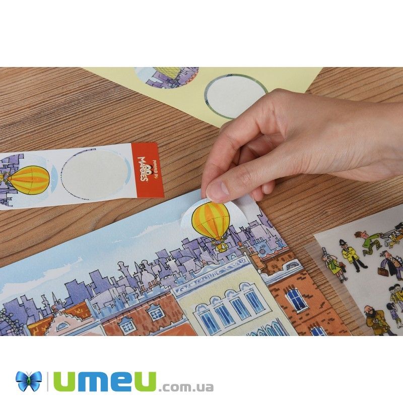 Набір перевідних наклейок Scribble Down з онлайн додатком Лондон (DIF-043418)