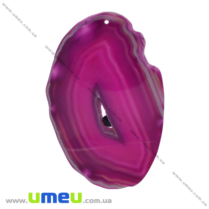 Зріз Агата, Малиновий, 89х59 мм (POD-032532)