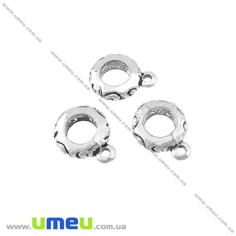 Основа для кулона Бейл, 13х3,5х10 мм, Античне срібло (OSN-020237)