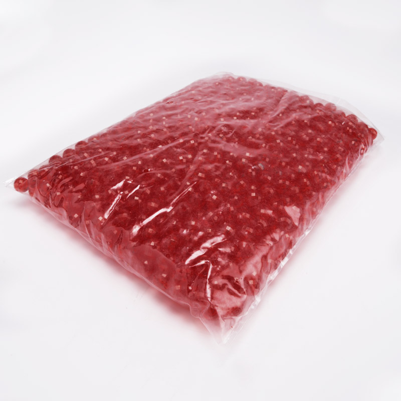 Бусины для сумок ОПТ, Акриловые, Круглые граненые, 9,5 мм, Красные (BUS-054540)