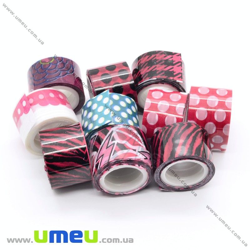 Декоративний скотч, Мікс, 12 мм (DIF-017938)