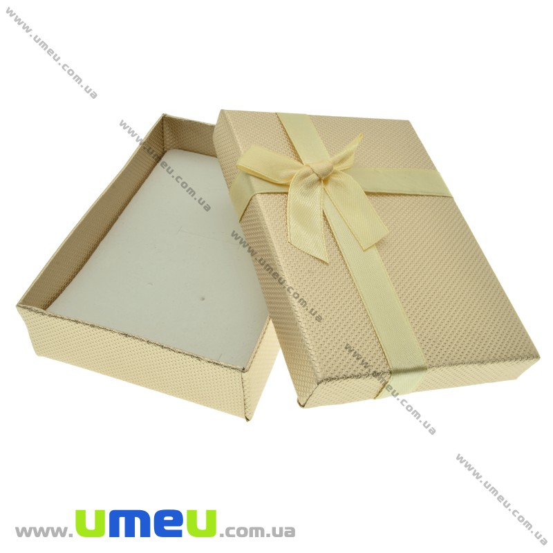 Подарочная коробочка Прямоугольная, 11х8х3 см, Золотистая (UPK-023177)
