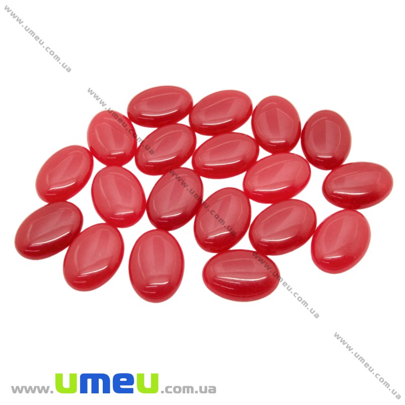 Кабошон нат. камінь Нефрит червоний, Овал, 18х13 мм (KAB-025941)