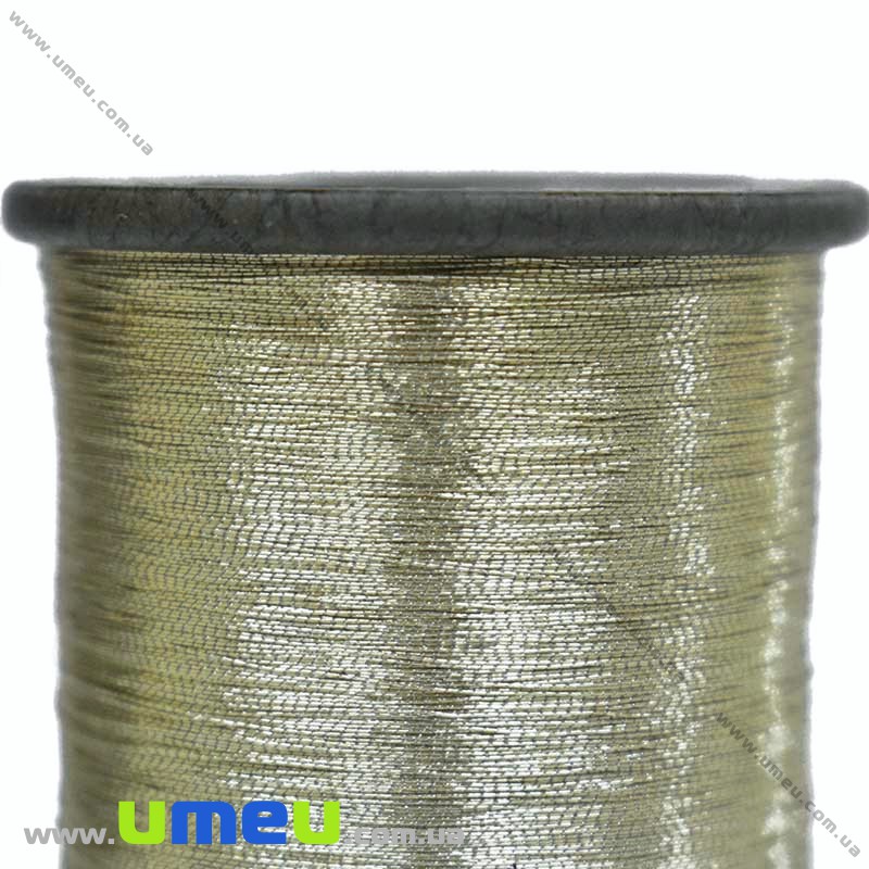 Нить металлизированная 0,1 мм, Оливковая светлая (KNT-028173)