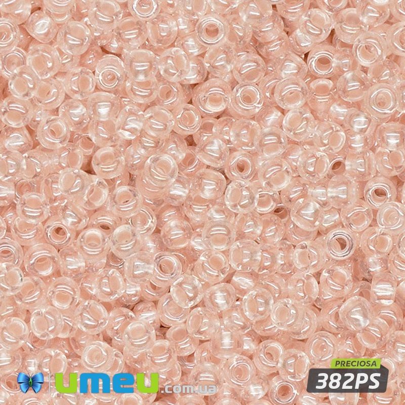 Бісер чеський №727/382PS, Персиковий, Глазурований, 10/0 (BIS-043904)