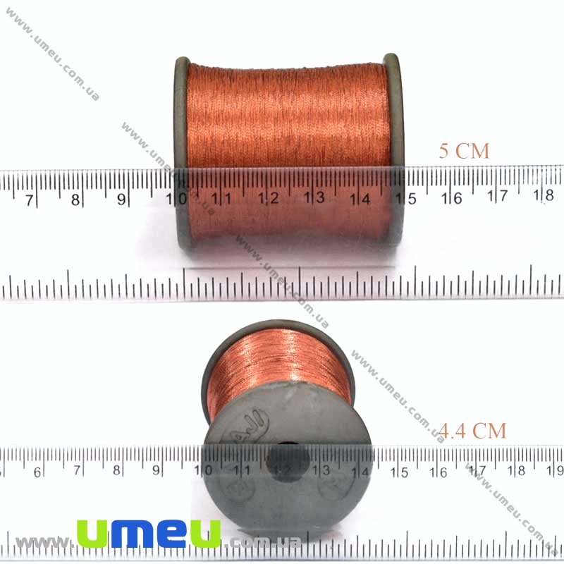 Нитки металізовані 0,1 мм, Помаранчева (KNT-028177)