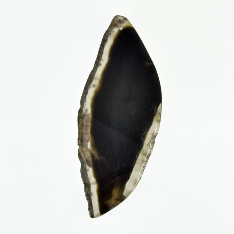 Срез Агата, Черный, 81х32 мм (POD-032515)