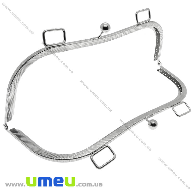 Фермуар металевий, Темне срібло, 27х11 см (BAG-004125)