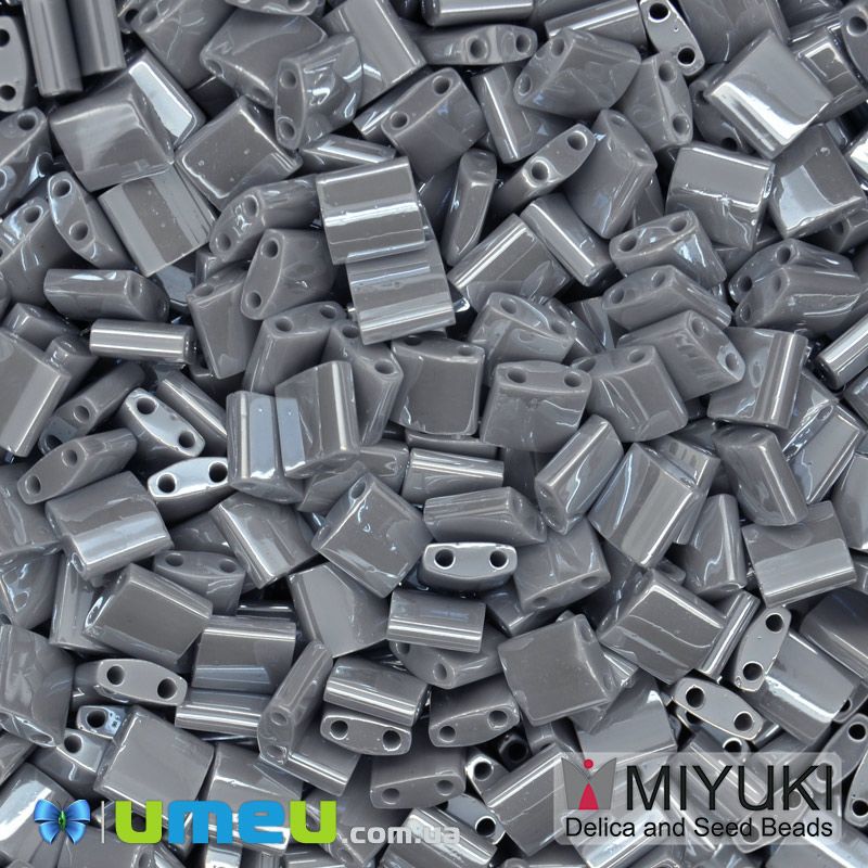 Бісер японський Miyuki TILA №443, 5х5 мм, Сірий (BIS-046050)