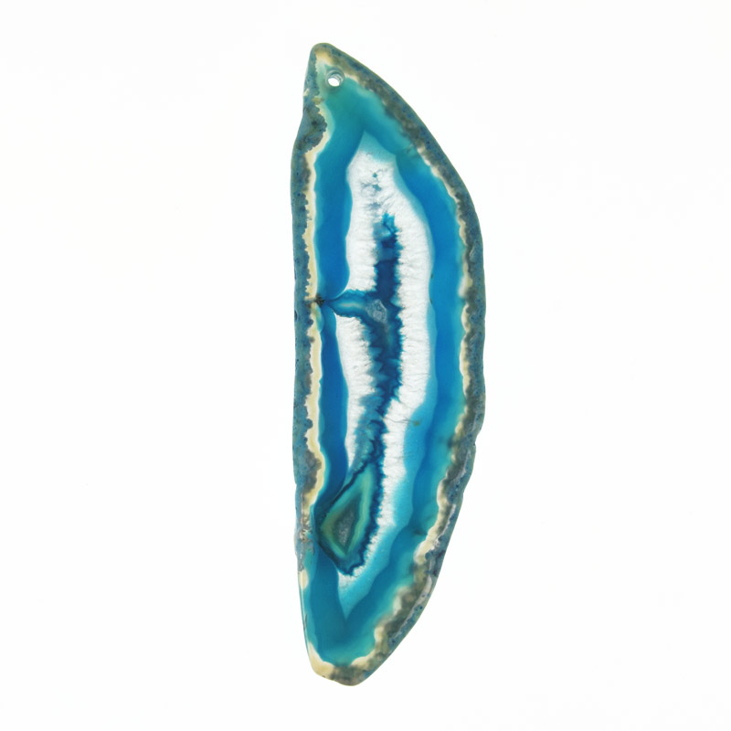 Срез Агата, Синий, 92х27 мм (POD-032453)