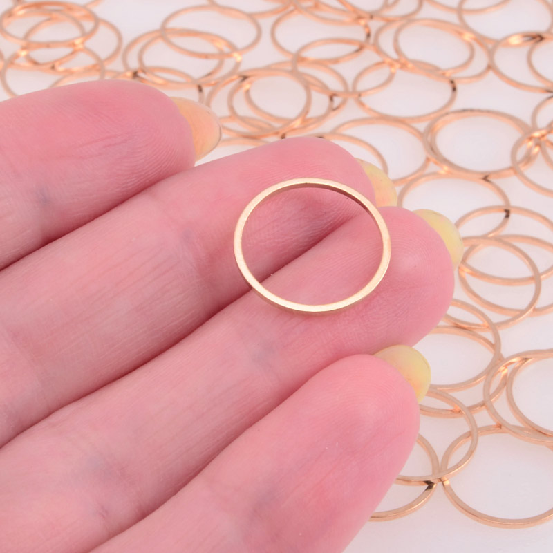 Кільце декоративне, 15 мм, Золото (PIN-055720)