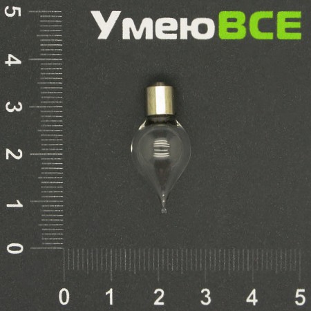 Скляна баночка з гвинтом Крапля, Прозора, 27х12 мм (DIF-006715)