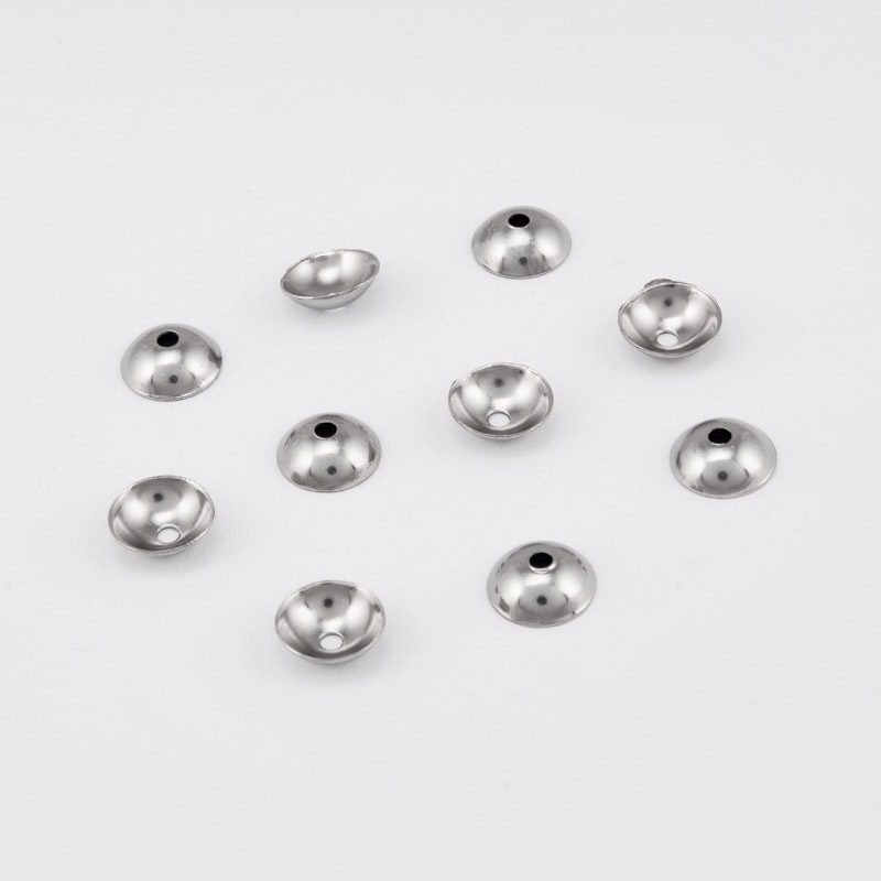 Обіймачі з нержавіючої сталі, 6 мм, Темне срібло (STL-055932)