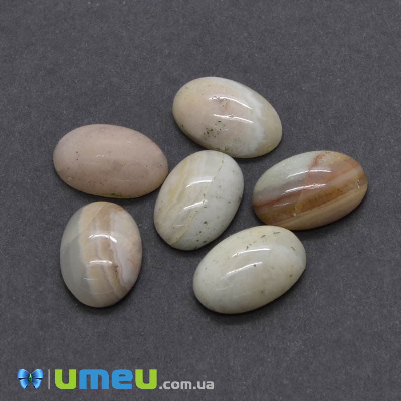 Кабошон нат. камінь Шайтанский переливт, Овал, 12х8 мм (KAB-033551)