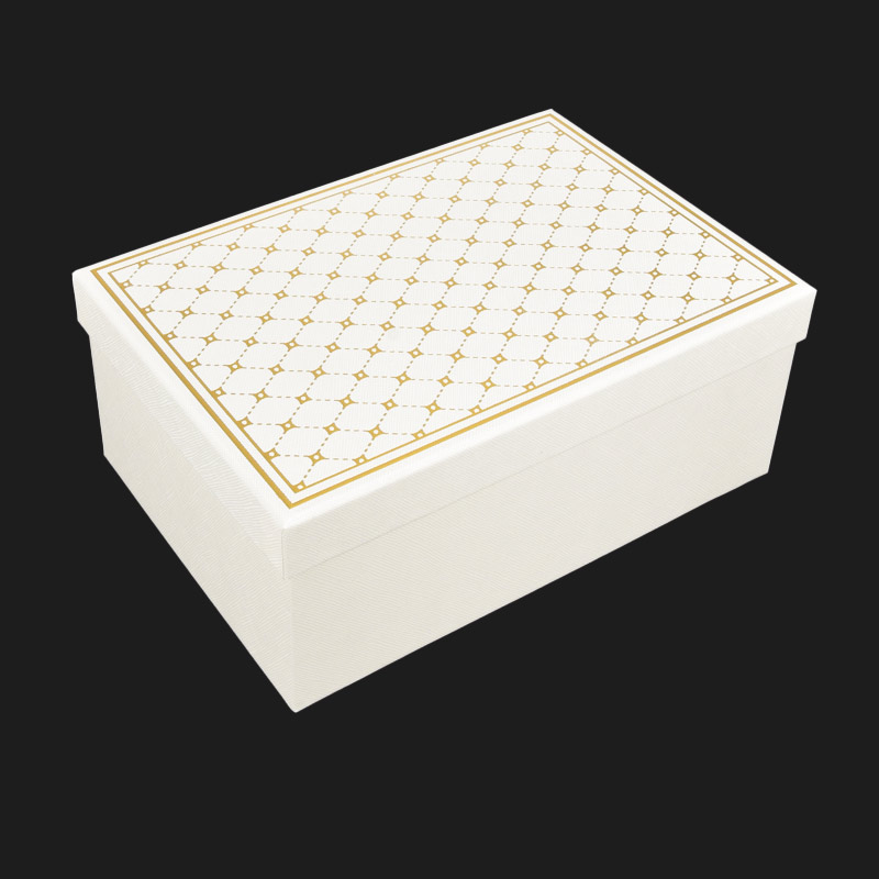 Подарункова коробка Прямокутна, 23,5х16х9,5 см, Кремова (UPK-060644)