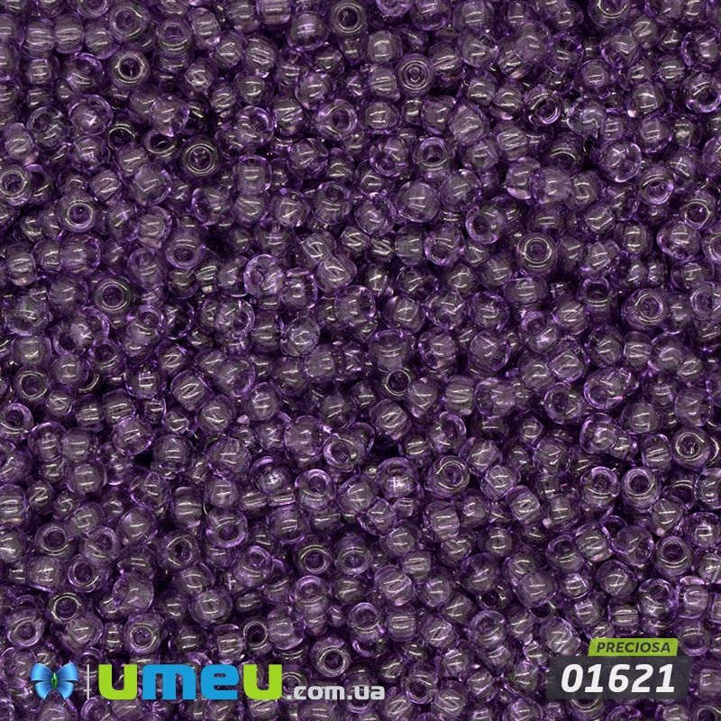 Бісер чеський №164/01621, Аметист, Прозорий, 10/0 (BIS-043762)