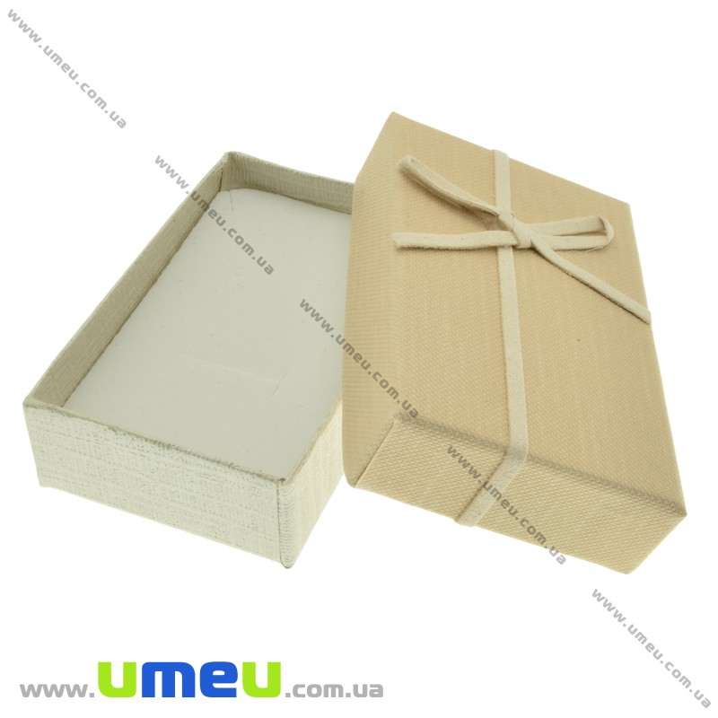Подарункова коробочка Прямокутна, 8х5х2,5 см, Бежева (UPK-023125)