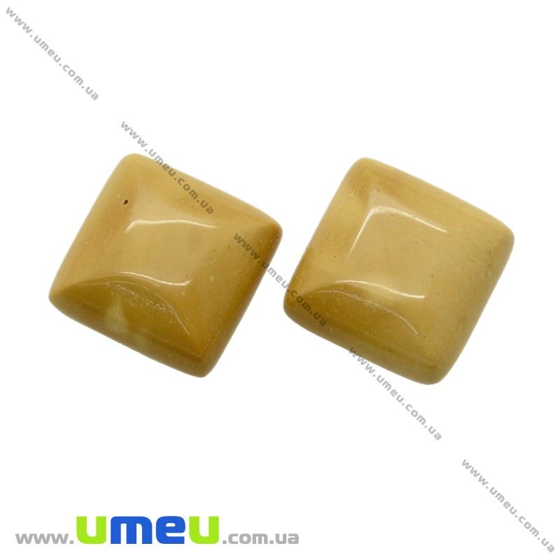 Кабошон нат. камінь Мукаіт, Квадратний, 14х14 мм (KAB-020575)